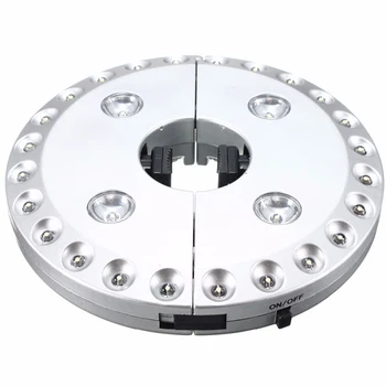 Зонтичный светильник 3 Режима яркости Беспроводной 28 светодиодных ламп Многофункциональный светодиодный Светильник для кемпинга на открытом воздухе с питанием от батареек типа АА