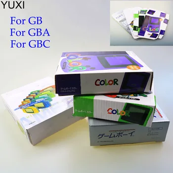YUXI For GB GBA GBC Игровой Аксессуар Бумажный Контроллер Посылка Защитный Чехол Хост Картонная Упаковочная Коробка Для GameBoy Advance Color