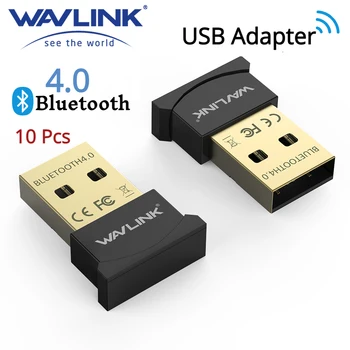 10 шт./компл. Мини Беспроводной USB Bluetooth 4,0 CSR4.0 Адаптер Dongle Nano Wavlink Портативный для ПК Ноутбук Планшет Win 10/7/8/8.1