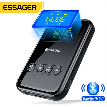Essager Bluetooth 5.0 Беспроводной адаптер для наушников с разъемом 3,5 мм, Bluetooth Приемник, Aux Аудио Музыкальный передатчик для телевизора