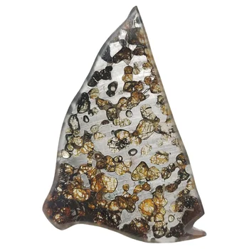 Образец Оливкового метеорита Секция Оливкового метеорита Бренхэм Коллекция Образцов Природного метеоритного материала