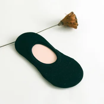 Женские носки-лодочки из силикагеля ярких цветов, нескользящие однотонные женские носки, Повседневные чулочно-носочные изделия