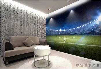 3d обои для комнаты, настенная роспись на заказ, HD гигантское футбольное поле, живопись, обустройство дома, 3D настенные росписи, обои для стен 3 d