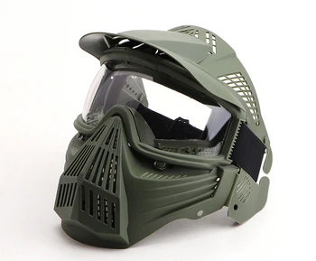Дышащая маска для пистолета с мягкой пулей K1, Защитная маска для верховой езды на открытом воздухе, Полнолицевая CS, Полевая Тактическая маска для объектива ПК