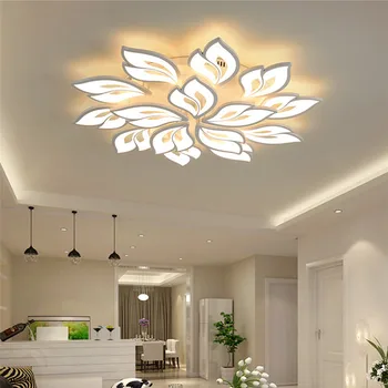 2022 Новый простой светодиодный потолочный светильник, акриловый потолочный светильник с лепестками для спальни, гостиной, ламп для украшения интерьера