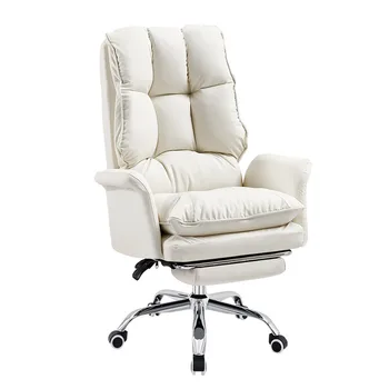 Офисное кресло, Компьютерное кресло, Вращающееся, мягкое и удобное, с возможностью регулировки, Игры, Бытовой Бесшумный Ролик