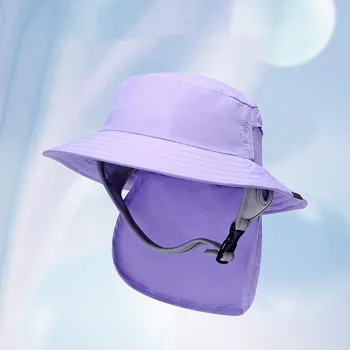 Летняя уличная пляжная солнцезащитная шляпа унисекс, шаль, защита для шеи, однотонный складной солнцезащитный козырек, дышащая дорожная шляпа рыбака