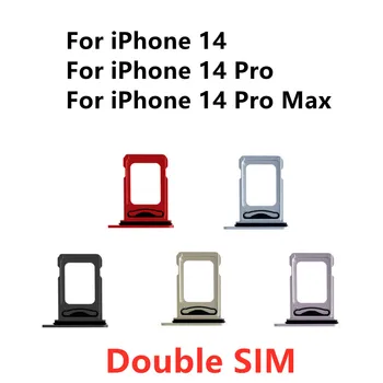 Двойной слот для sim-карт, лоток, держатель для iPhone 14 Pro Max Plus, гнездо для чтения sim-карт