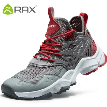 Кроссовки RAX Для мужчин и женщин, спортивная обувь для активного отдыха, дышащие легкие кроссовки, верх из воздушной сетки, противоскользящая подошва из натурального каучука