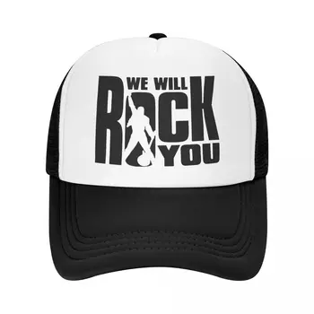 Персонализированная бейсболка We Will Rock You Женская Мужская Дышащая бейсболка Queen Rock Band Trucker Hat Outdoor