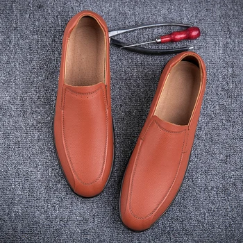 Лидер продаж мужской обуви из натуральной кожи в Европе и Америке, удобная повседневная обувь на мягкой подошве, мужская деловая обувь, официальная обувь