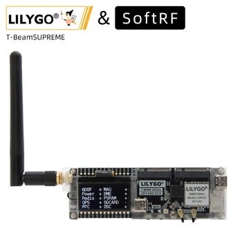 Плата разработки LILYGO® SoftRF T-BeamSUPREME ESP32-S3 LoRa с GPS SX1262 868/915 МГц U-blox L76K WiFi Bluetooth 1,3-дюймовый OLED