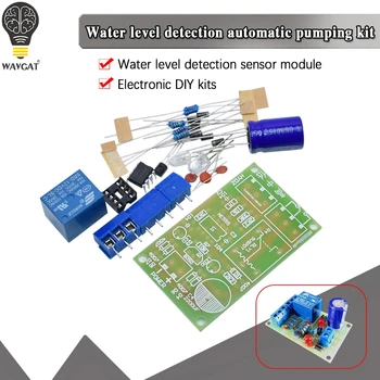 NE555 Переключатель уровня воды Комплект контроллера Датчик уровня воды Автоматический Насосный модуль Обучение электронным принципам для студентов DIY