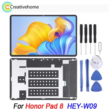 Оригинальный ЖК-экран для Honor Pad 8 HEY-W09, 12-дюймовый планшетный дисплей с цифровым преобразователем, полная сборка, запасная часть