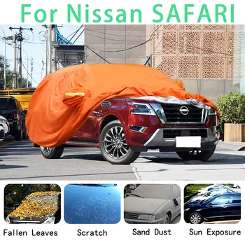 Для Nissan SAFARI Водонепроницаемые автомобильные чехлы супер защита от солнца, пыли, дождя, автомобиля, защита от града, автозащита