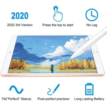 Стилус 2 В 1 для смартфонов, планшетов, Толстый Тонкий Емкостный карандаш для рисования, Универсальный экран для мобильных устройств Android, Металлическая сенсорная ручка для заметок