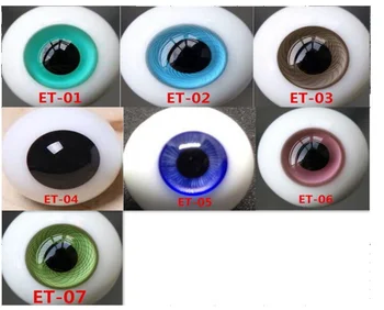 Модные стеклянные глаза BJD ET Серии 1/12 1/8 1/6 1/4 1/3 22 см 24 см Кукольные глаза ручной работы Оптом 10 шт./компл.