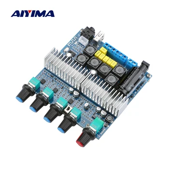 AIYIMA Модернизированный Усилитель сабвуфера TPA3116 Аудио Плата 2,1 Hi-Fi Amplificador USB DAC Bluetooth 5,0 Усилители мощности 2x50 Вт + 100 Вт