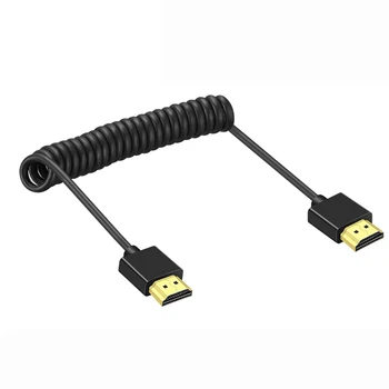 Высокоскоростной Полностью Совместимый с HDMI 2,0 Спиральный кабель для 4K 60P 10bit для BMPCC 6K/4K Аксессуары для камеры Atomos 25cm
