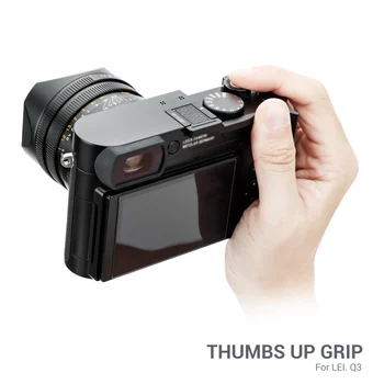 JJC Q3 Рукоятка с поднятым большим пальцем, держатель для камеры Leica Q3, аксессуары для камеры, алюминиевый горячий башмак, крышка для горячего башмака