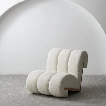 Дизайнерское кресло Lazy Для гостиной, Скандинавское Расслабляющее кресло-качалка, Современный Удобный Шезлонг, Точная копия Мебели DWH