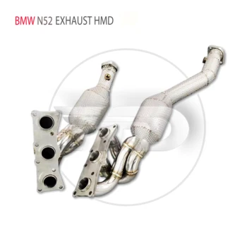 Выхлопная система HMD Высокопроизводительный сливной патрубок для BMW 730Li F02 N52 Двигатель 3,0 л Автомобильные аксессуары с катализатором