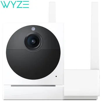 Wyze Smart Home Camera Outdoor Starter Bundle 1080p HD без проводов, ночное видение, 2-полосный звук, работает с Alexa и Google Assistant