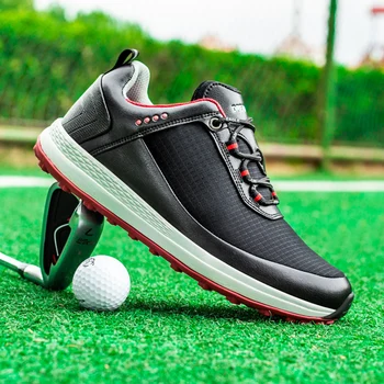 Новая мужская обувь для гольфа больших размеров 40-47, удобная мужская обувь для гольфа, противоскользящая Спортивная обувь для улицы, профессиональная мужская обувь для гольфа