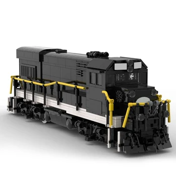 Авторизованная модель поезда MOC-116990 GE-U-18B, строительные блоки MOC Set (1409 шт.)
