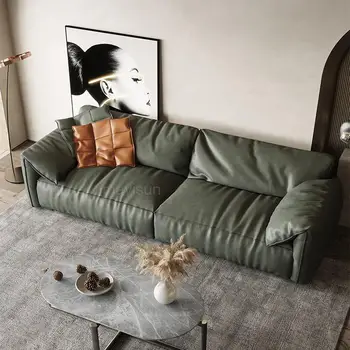 Итальянский Большой диван-кровать для отдыха в домашнем хозяйстве, полностью откидное кресло, 3-местный диван, тканевый диван в стиле минимализма, мебель для гостиной