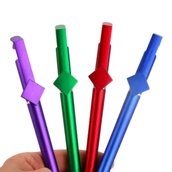 50ШТ Металлическая Шариковая ручка Шариковая ручка с сенсорным экраном Металлическая ручка Ручка для поддержки мобильного телефона Канцелярские принадлежности