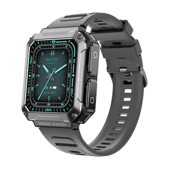 Умные часы T93 с музыкальными наушниками TWS, наушники для местной музыки, Спортивные мужские умные часы