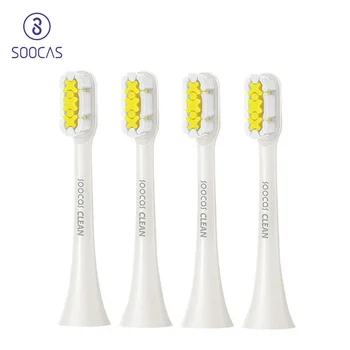 Сменные головки зубных щеток SOOCAS D2, Звуковая Электрическая Зубная щетка, Оригинальная Насадка, Умная Зубная щетка