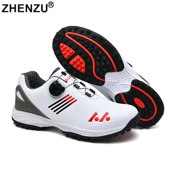 ZHENZU Профессиональная Водонепроницаемая обувь для гольфа, Мужская Легкая обувь для игроков в гольф, Спортивные кроссовки для гольфа, Брендовые Кроссовки