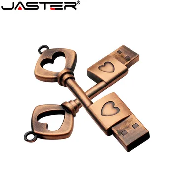 JASTER creative usb2.0 Модель Love key Флешка 4 ГБ 8 ГБ 16 ГБ 32 ГБ 64 ГБ флеш-накопитель USB флэш-накопитель подарите gril подарок