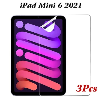 3 Упаковки HD Мягкой ПЭТ Пленки Для Защиты Экрана iPad Mini 6 2021 8,3 дюйма 6-го поколения A2568 Mini6 От Царапин Защитная Пленка