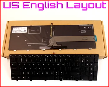 Новая клавиатура с английской раскладкой США для ноутбука Dell Inspiron 15-5000 5542 15-5545 5547 i5547 3543 15-5547 Черного Цвета с рамкой с подсветкой