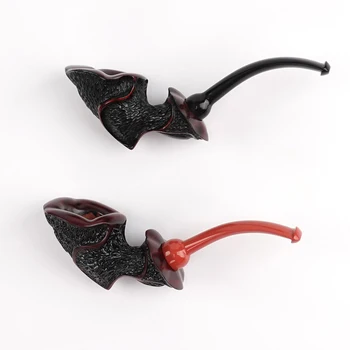 Высококачественная изогнутая табачная трубка ручной работы в форме цветка, Мини-ручная трубка для курения, Женский подарок