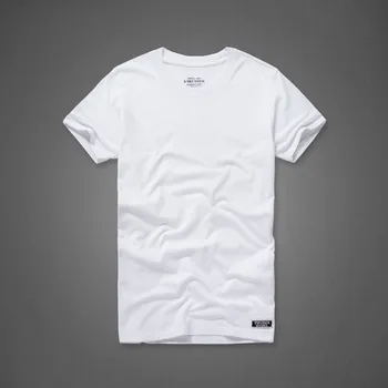 № 2 A1287 Летняя мужская футболка из 100% хлопка, высококачественная брендовая футболка, шесть цветов, размер от S до 3XL