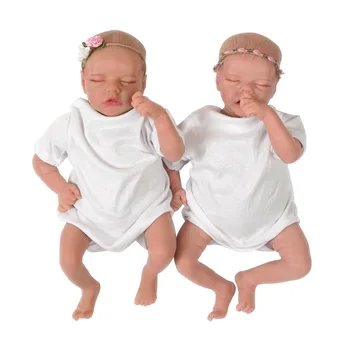 17-дюймовая кукла Reborn Baby, Близнецы A и B, Ручная Роспись с Видимыми Венами, Новорожденный Ребенок Bebes Reborn De, Силиконовые Настоящие Куклы