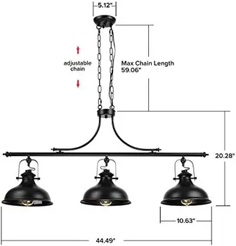 Подвесной светильник с 3 Лампами, 59,06 