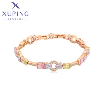 Ювелирные изделия Xuping, новое поступление, женские браслеты золотого цвета, подарки на день рождения A00908573