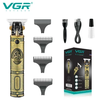 VGR Машинка для стрижки волос Перезаряжаемая Профессиональная Машинка для Стрижки Волос Беспроводной Электрический Триммер для мужчин V-085