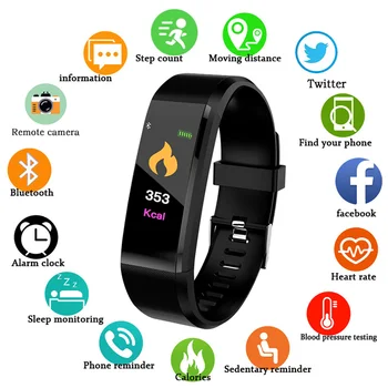 Новый спортивный смарт-браслет Bluetooth, водонепроницаемые часы, пульсометр, кислород в крови, Электронный браслет для мониторинга артериального давления для взрослых
