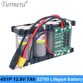 Аккумуляторная батарея Turmera 32700 Lifepo4 4S1P 12,8 V 7Ah с балансной системой BMS 4S 40A для Электрической лодки и источника бесперебойного питания 12V