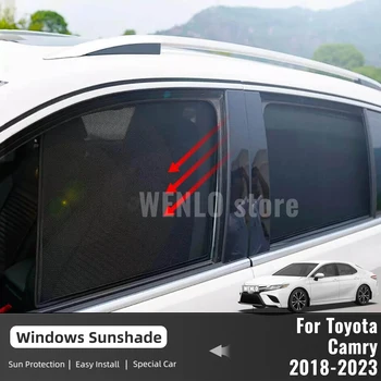 Для Toyota Camry XV70 Aurion 2018-2023 Магнитный Автомобильный Солнцезащитный Козырек Переднее Лобовое Стекло Шторка Заднее Боковое Окно Солнцезащитный Козырек Щит