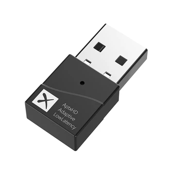 24-битный USB Bluetooth 5.2 Аудиопередатчик Aptx-адаптивный/LL/HD 40 мс с низкой задержкой, многоточечный беспроводной адаптер для коммутатора