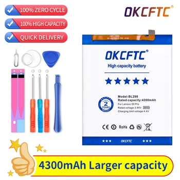 OKCFTC BL298 4300 мАч Батарея для Lenovo S5 Pro S5Pro L58091 1ICP4/6681 L58041 6,2-дюймовые Батареи