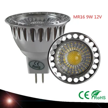 Новое поступление, высококачественные светодиодные прожекторы MR16, потолочный светильник с регулируемой яркостью 9 Вт 12 В, светодиодный рождественский светильник, холодная теплая белая лампа