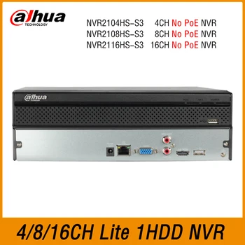 Сетевой видеомагнитофон Dahua NVR2104HS-S3 NVR2108HS-S3 NVR2116HS-S3 4/8/16CH H.265 1U 1HDD ONVIF Lite P2P Система видеонаблюдения